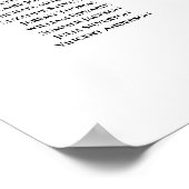 テーブル素朴ピンクフローラ結婚の座席表25 ポスター (角)