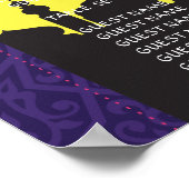 テーブル結婚のアラビアンナイトポスター紫の座席 ポスター (角)