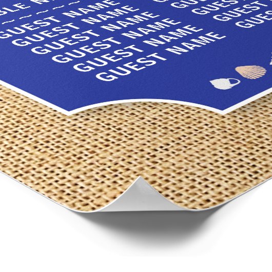 テーブル結婚のザリガニ煮沸ロブスターポスター席 ポスター (角)