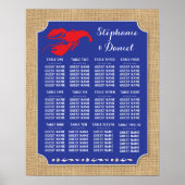 テーブル結婚のザリガニ煮沸ロブスターポスター席 ポスター (正面)