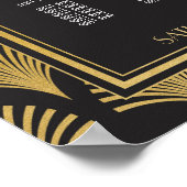 テーブル結婚ズ・ギャツビーアールデコ1920s 20シートプランP ポスター (角)