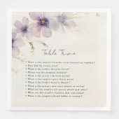 テーブル結婚トリビア青いコスモスの花 (正面)