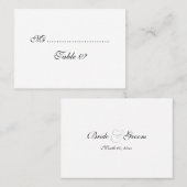 テーブル結婚席の配置カスタム プレイスカード (正面/裏面)