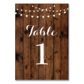 テーブル結婚番号の素朴木 テーブルナンバー (正面)