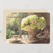 テーブル設定ブライダルシャワー 招待状 (正面/裏面)