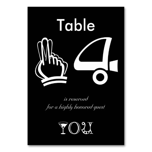 テーブル14は非常に名誉あるゲストのために予約されている テーブルナンバー (正面)