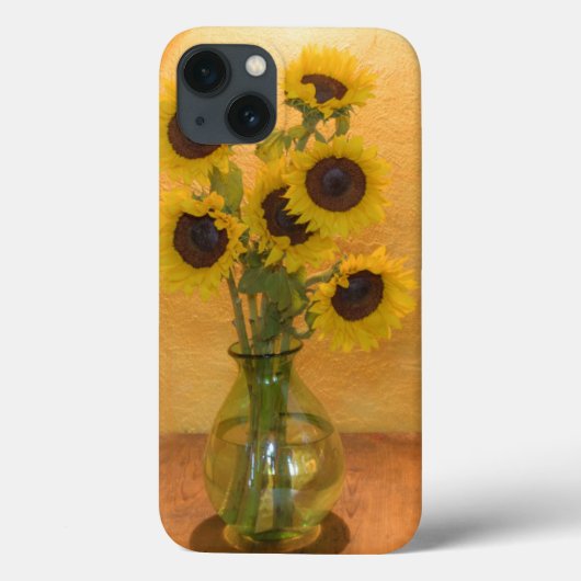 テーブル2の花瓶にひまわり Case-Mate iPhoneケース (裏面)