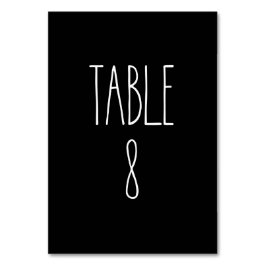 テーブル8 レアドゥン ポタリー ブラック テーブル カード