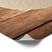 テーブル ウェディング 席 白 花 8 席 ポスター (角)