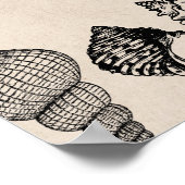 テーブル ウェディング 席 10 席 配置 シェル 海 ポスター (角)