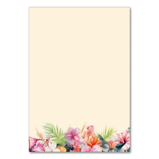 テーブル カード (裏面)