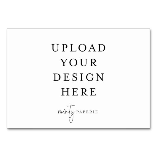 テーブル カード - 3.5" x 5" ランドスケープ (正面)