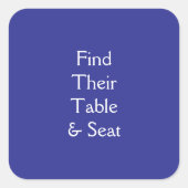 テーブル スクエアシール (正面)