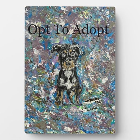 テーブル・プラークとイーゼル フォトプラーク (正面)