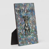 テーブル・プラークとイーゼル フォトプラーク (側面)