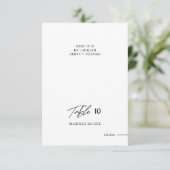 テーブル、名前、食事の選択結婚の座席表 招待状 (スタンド正面)