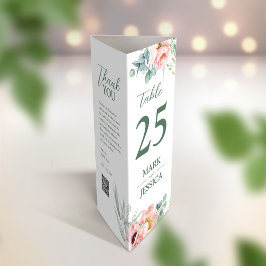 テーブ中国のル番号、メニューとサンキューカード