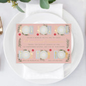 テーブ図解入りの、写真付きのルリハーサルディナー金ゴールド 箔招待状