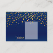 テーブ書ルと名前の座席表 プレイスカード (裏面)