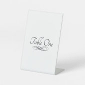 テーブ空白のル番号記号!画像と文字を追加! 台座サイン (正面)