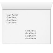 テーブ結婚ルカード、黄色いチューリップの花 (内部横(下))