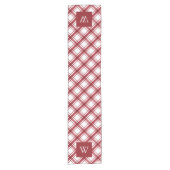 テーブ赤と白ルランナー ショートテーブルランナー (正面)