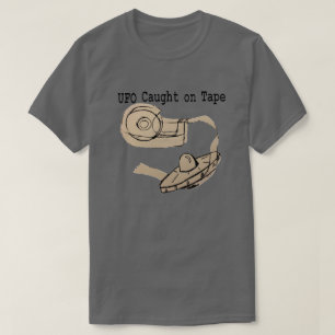テープでつかまえられるUFO Tシャツ