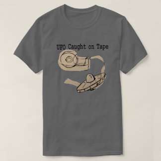 テープでつかまえられるUFO Tシャツ