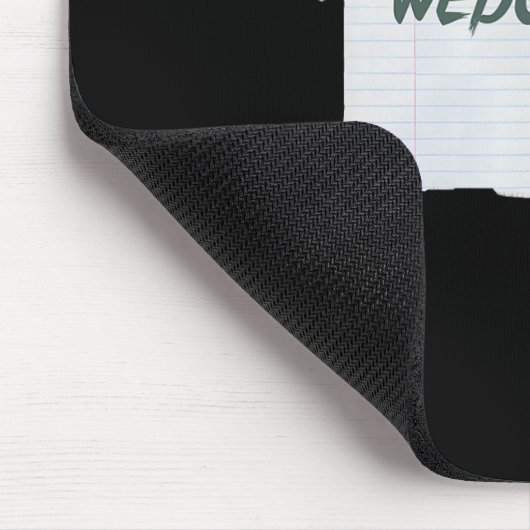 テープとおもしろい矢印ガイド付きWedgie私のことわざ マウスパッド (コーナー)