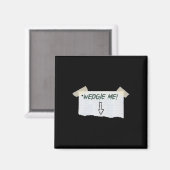 テープとおもしろい矢印ガイド付きWedgie私のことわざ マグネット (正面/裏面)