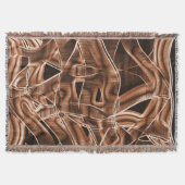 テープカーブ、茶色の切り出し(レリーフ、 浮き彫りとオーバーラップ) スローブランケット (正面)
