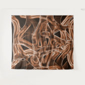 テープカーブ、茶色の切り出し(レリーフ、 浮き彫りとオーバーラップ) タペストリー (正面(横))