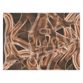 テープカーブ、茶色の切り出し(レリーフ、 浮き彫りとオーバーラップ) テーブルクロス (正面(横))