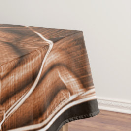 テープカーブ、茶色の切り出し(レリーフ、 浮き彫りとオーバーラップ) テーブルクロス