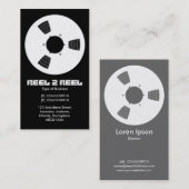 テープスプール – 白(プラチナ) 名刺 (正面/裏面)