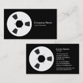 テープスプール – 白(黒) 名刺 (正面/裏面)