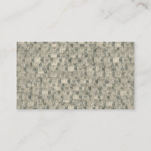 テープテーラーを測定するヴィンテージ 名刺