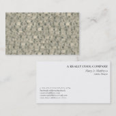 テープテーラーを測定するヴィンテージ 名刺 (正面/裏面)