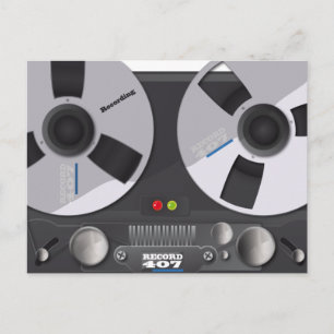 テープデッキレコーダー ポストカード