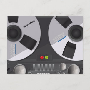 テープデッキレコーダー ポストカード