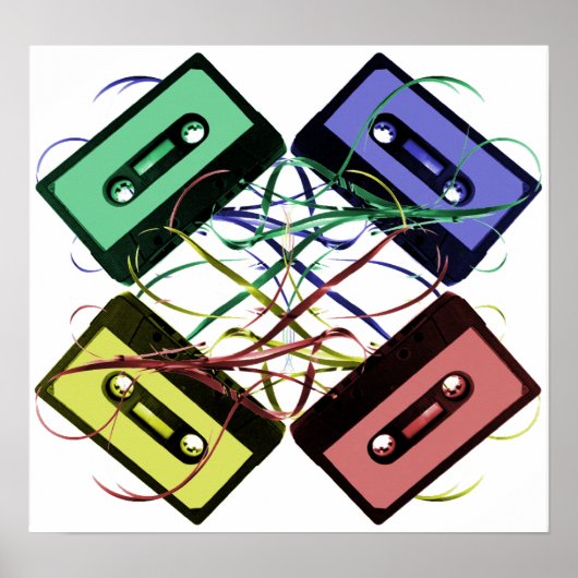 テープパターンポスター ポスター (正面)