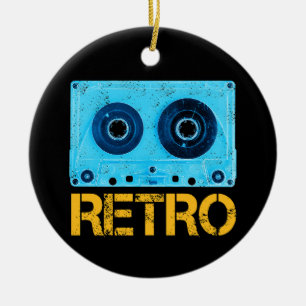 テープレトロヴィンテージカセット80sパーティー セラミックオーナメント