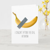 テープ付きバナナを誕生日カードに カード (黄色い花)