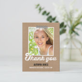 テープ付き卒業サンキューカード ポストカード (スタンド正面)