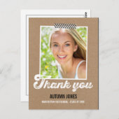 テープ付き卒業サンキューカード ポストカード (正面/裏面)