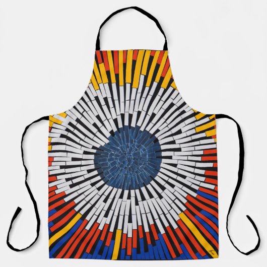 テープ内の抽象芸術:スターバスト エプロン (正面)