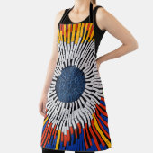 テープ内の抽象芸術:スターバスト エプロン (インサイチュ)