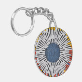 テープ内の抽象芸術:スターバスト キーホルダー (正面左)