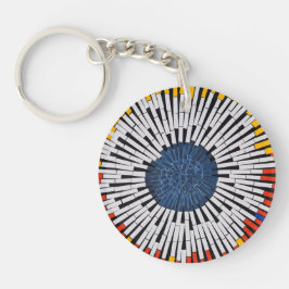 テープ内の抽象芸術:スターバスト キーホルダー