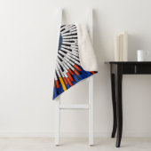 テープ内の抽象芸術:スターバスト シェルパブランケット (インサイチュ)